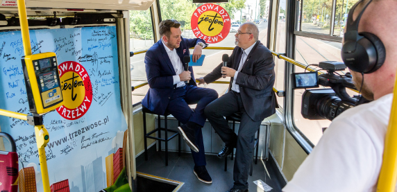Tramwajowa sztafeta trzeźwości!