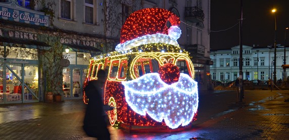 Świąteczny autobus zaparkował na Patelni [ZDJĘCIA]