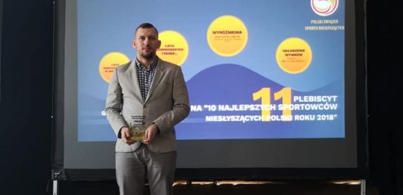 Artur Pióro najlepszym sportowcem niesłyszącym 2018 r.