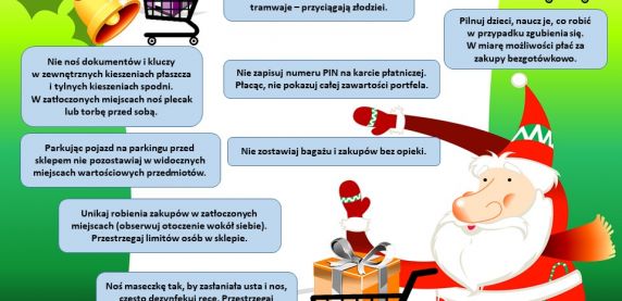 Mikołajowe porady na bezpieczne zakupy przedświąteczne