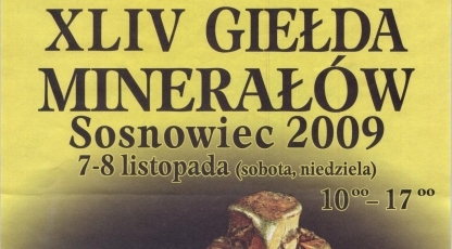 XLIV Międzynarodowa Wystawa i Giełda Minerałów, Skał i Skamieniałości