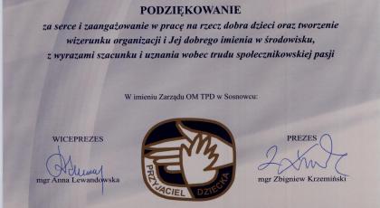 50-lecie sosnowieckiego Miejskiego Oddziału TPD