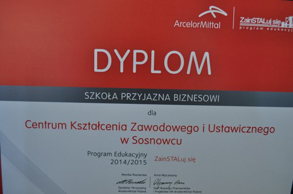 CKZiU Szkołą Przyjazną Biznesowi