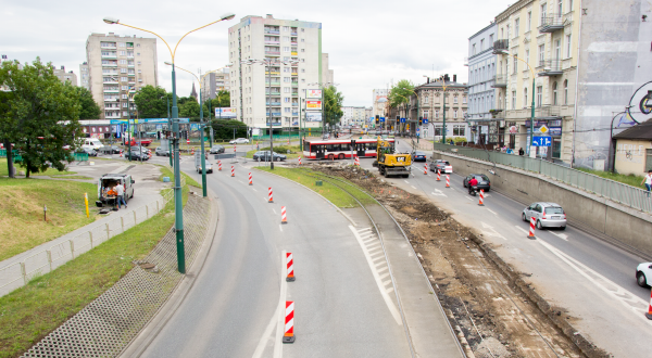 Duże utrudnienia w centrum Sosnowca
