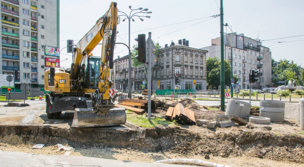 Remont przejazdu w centrum Sosnowca potrwa tydzień dłużej