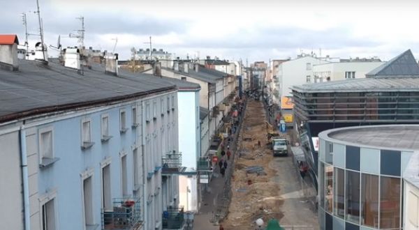 Gospodarcza i Modrzejowska w trakcie remontu [WIDEO]