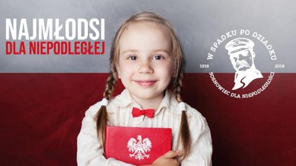 Marsz Najmłodsi dla Niepodległej. Odsłonięcie rzeźby Aleksego Bienia