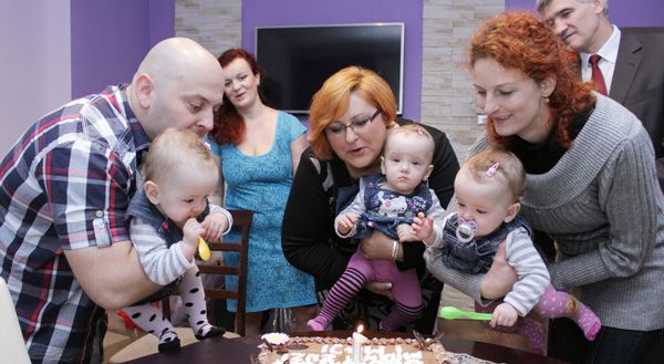 Roczek sosnowieckich trojaczków