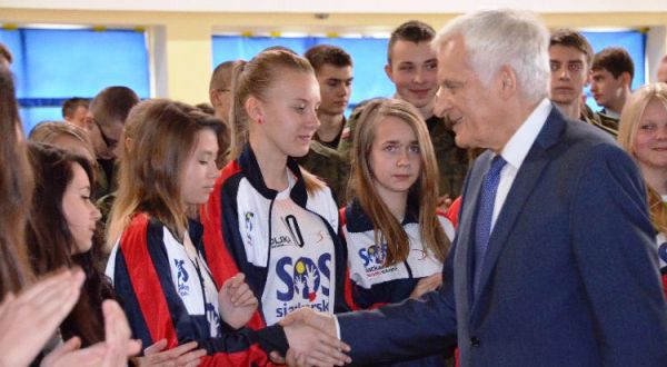 Jerzy Buzek w ZSO nr 14