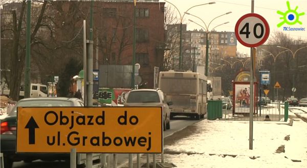 Budowa rond w oku kamery TV SOSNOWIEC