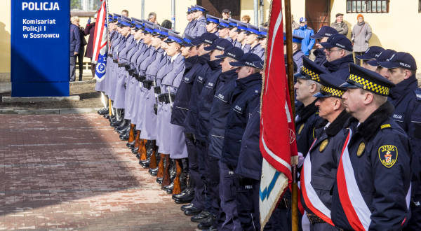 Nowy komisariat Policji - relacja TV SOSNOWIEC